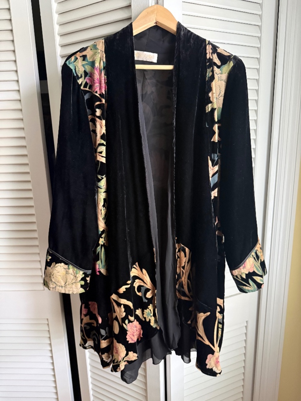 Girl on a Vine velvet jacket